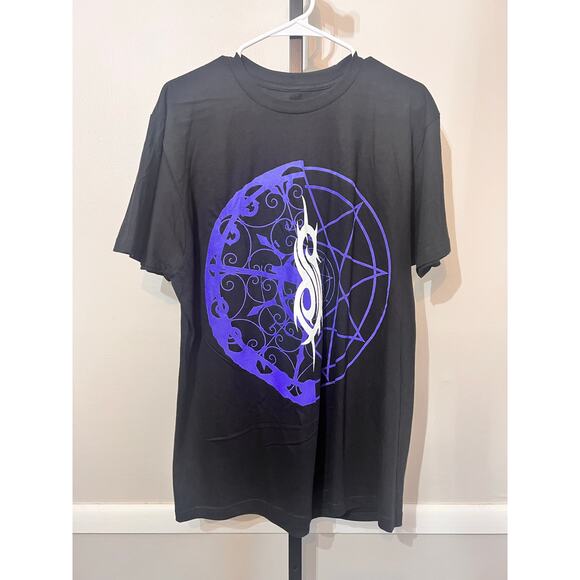 Slipknot 100% Cotton Short Sleeve Graphic Band Tee Black/Purple Men's L NWOT - Picture 2 of 5
